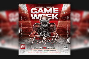 Football Game Flyer Template, a Flyer Template by Artonix