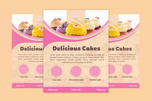 Cake flyer design