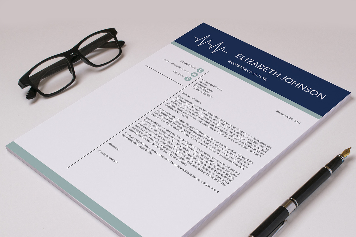 Nurse Resume | Medical CV Template, a Resume Template by Klamp Studio (Photo 9 of 9)