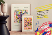 Scribbles Art | Poster Builder, an Object Graphic by KetteCreate (Thumbnail 2 of 14)