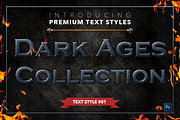 Dark Ages #1 - Text Styles, a Layer Style Add-On by Jonas Stensgaard (Thumbnail 2 of 18)