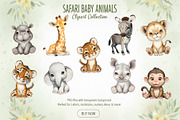 Safari Animals Clipart Collection, an Animal Illustration by SavinV (Thumbnail 2 of 5)