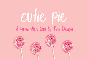 RD Cutie Pie - Handwritten Font