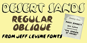 Desert Sands JNL, a Sans Serif Font by Jeff Levine Fonts (Thumbnail 1 of 5)