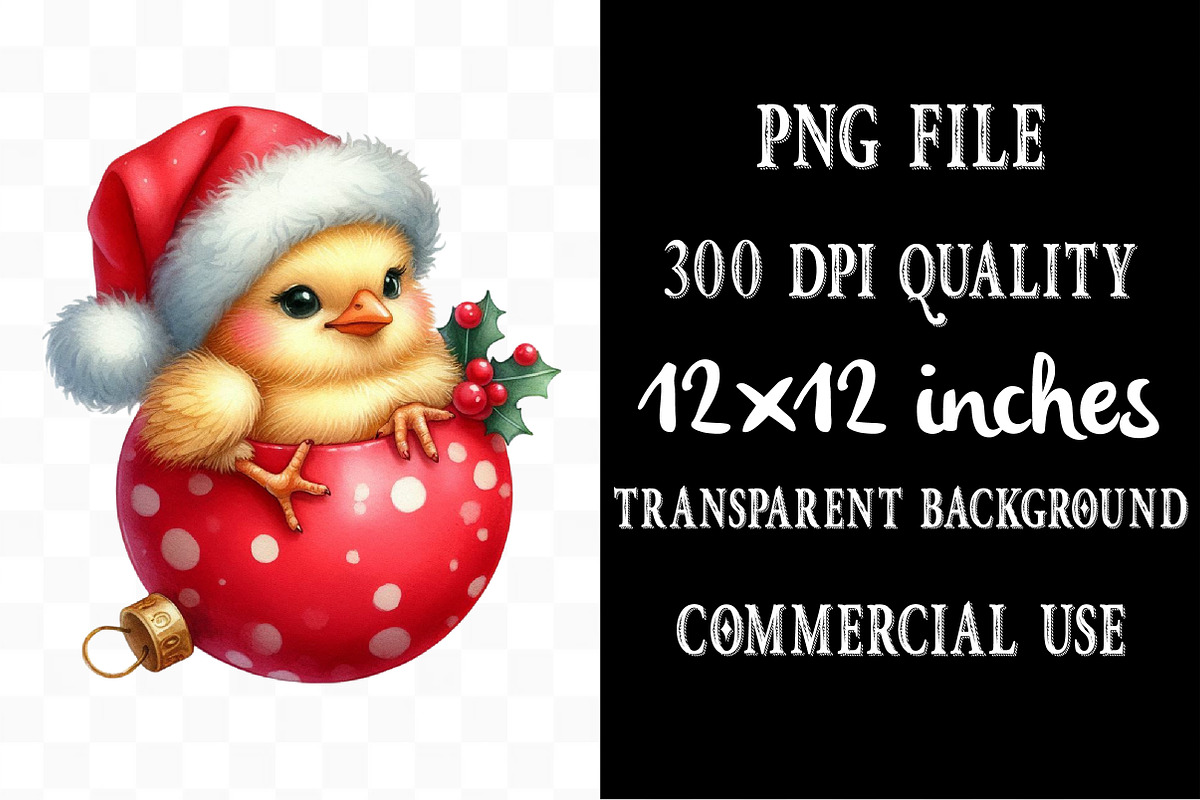 Cute Christmas Animal Clipart, an Illustration by Designking (Photo 5 of 5)