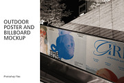 Outdoor Poster and Billboard Mockup, an Advertising Mockup by Tahtagraphic (Thumbnail 1 of 5)