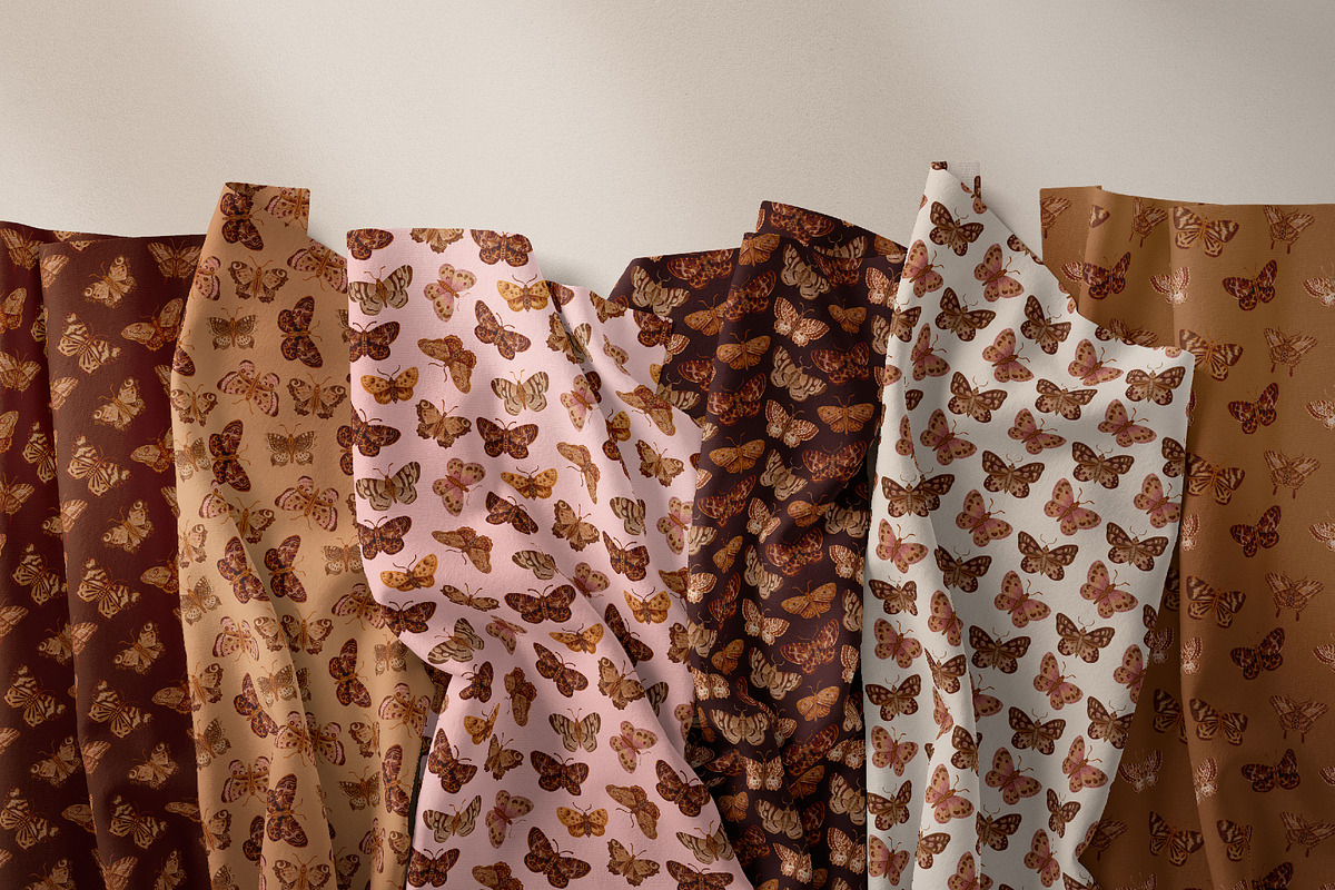 Watercolor Butterflies patterns, a Pattern Graphic by Tiger and Flower (Photo 8 of 17)