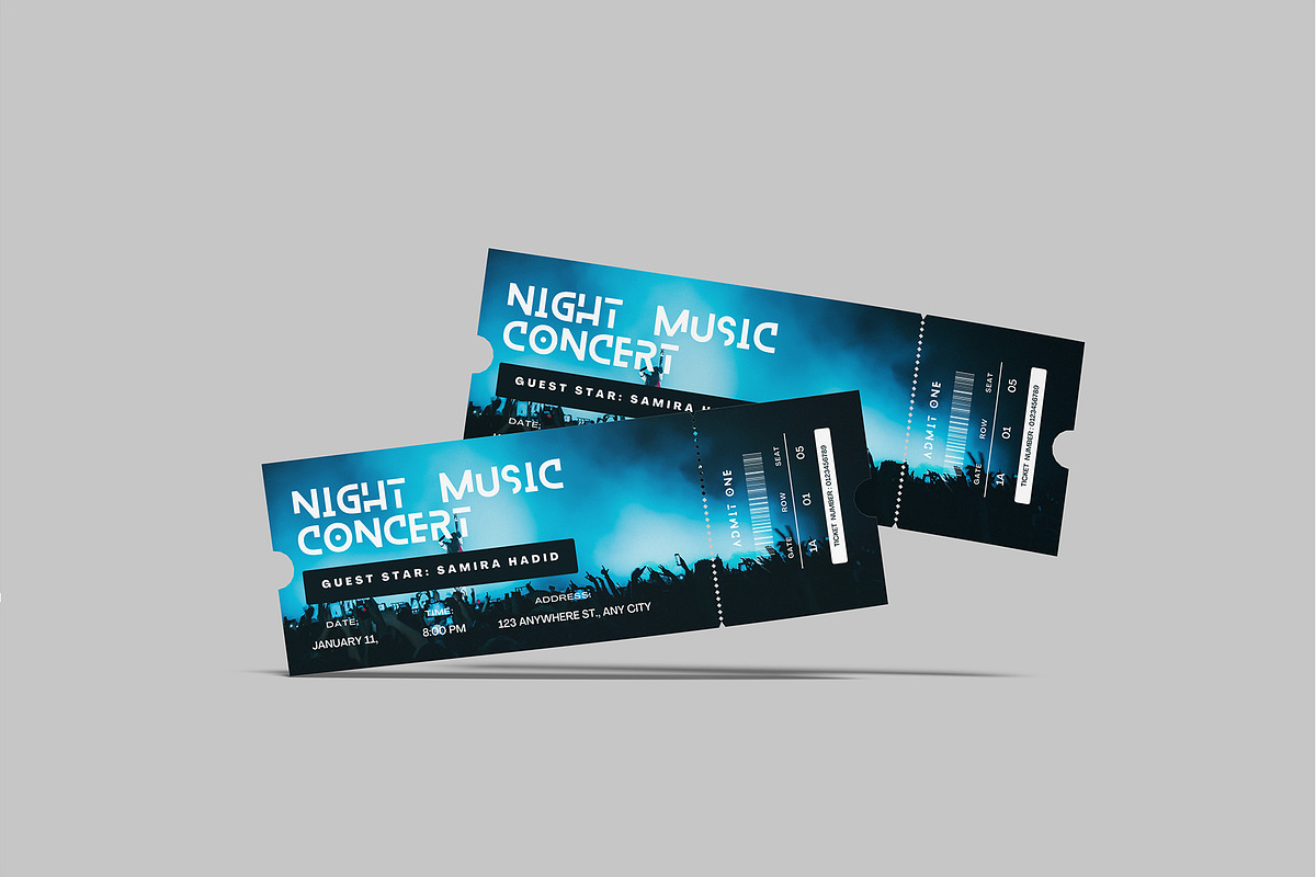 High Quality Ticket Mockup, a Print Template by lamorastudio (Photo 4 of 11)