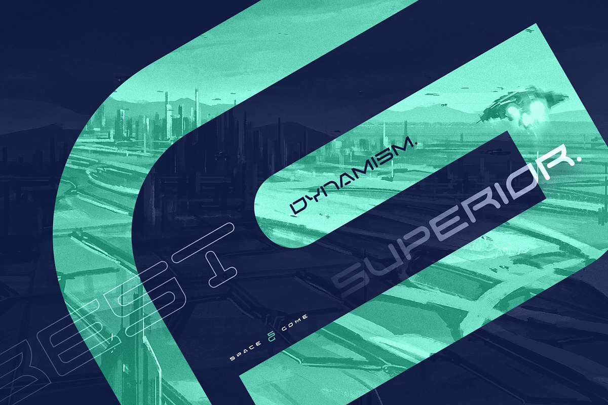 Space Gome - Futuristic Display Font, a Serif Font by Koplexs Studio (Photo 7 of 10)