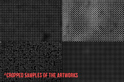 Dark Halftone Textures Pack, a Texture Graphic by fukomoku (Thumbnail 8 of 10)
