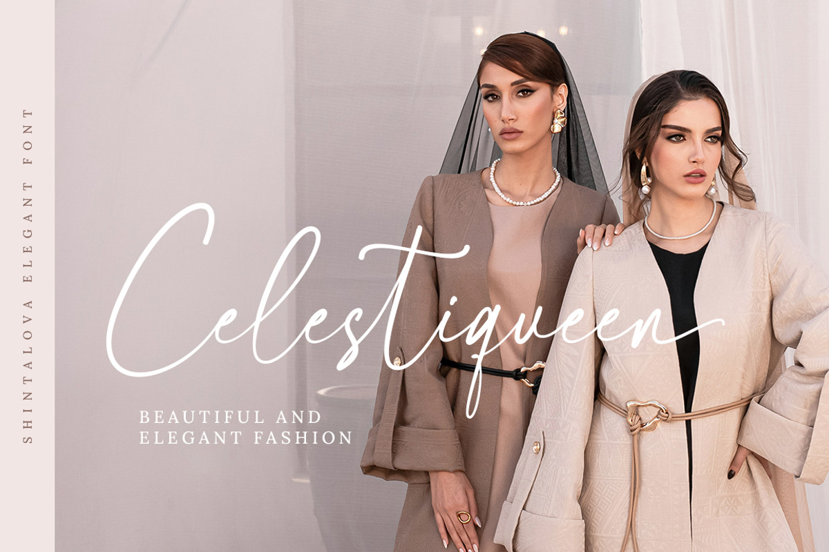 Shintalova - Elegant Script Font, a Script Font by Bluestype Studio (Photo 2 of 9)