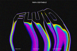 Fluid Melted Font Style Effect, a Layer Style Add-On by Imamul001
