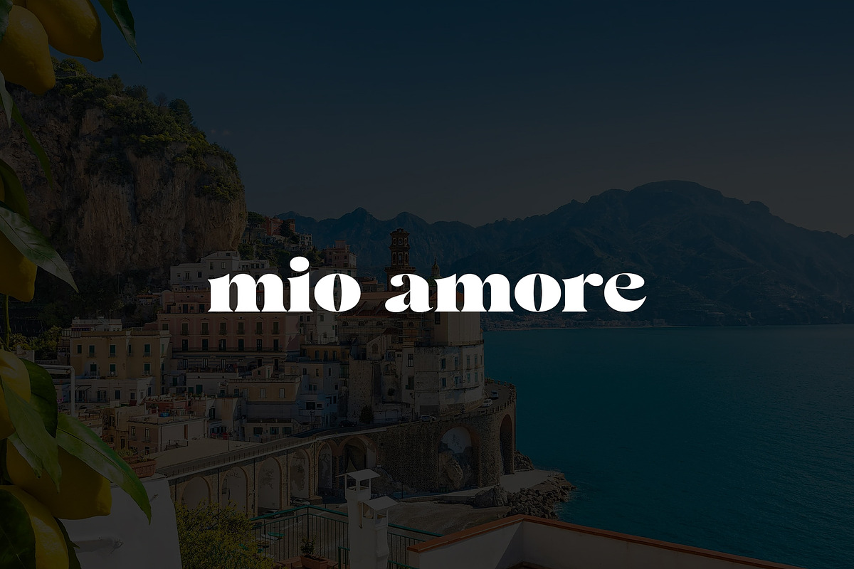 Italian summer font - Valery, a Sans Serif Font by Marc Maselli