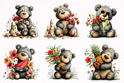 Summer Teddy Bear Clipart, an Illustration by DreamArtGraphic (Thumbnail 2 of 8)