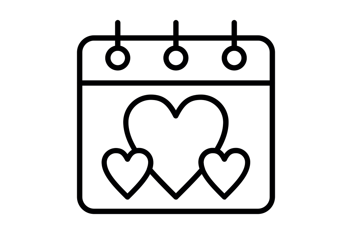 Romantic date Line Icon, an Icon by Pexelpy (Photo 2 of 2)