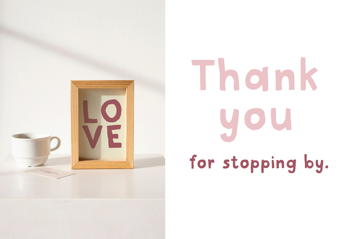 I Love My Mom, a Handwritten Font by Jelena Sardi (Photo 7 of 7)