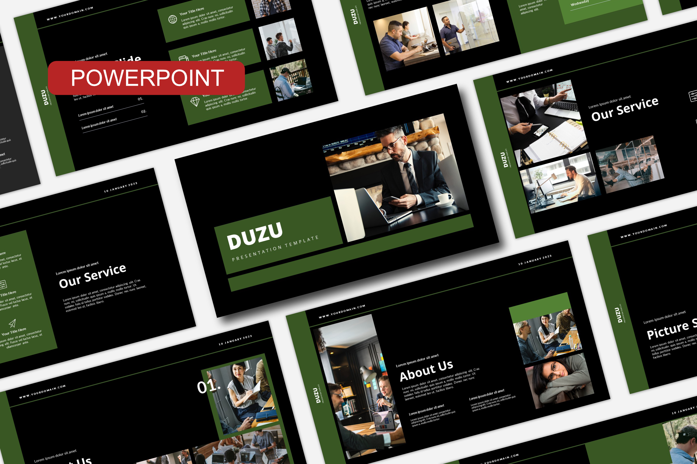 Duzu Powerpoint Template, a Presentation Template by Spesifikstd