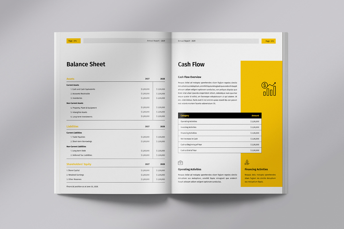 Annual Report, a Brochure Template by Orcshape Studio (Photo 7 of 12)