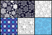 Christmas background. Snowflakes., a Decorative Illustration by katykin (Thumbnail 1 of 5)