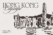 Hong Kong Cityscape Sketches, a Work Illustration by TheMountBirdStudio (Thumbnail 1 of 6)