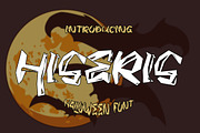 HISERIS - Halloween Horror Font, a Font by NTC Graphic (Thumbnail 1 of 8)