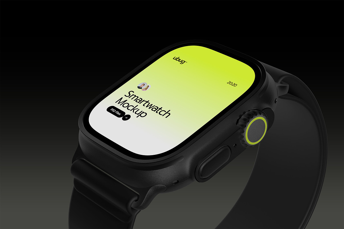 Smartwatch Mockup Pack, a Wearable Device Mockup by Neermana (Photo 2 of 12)