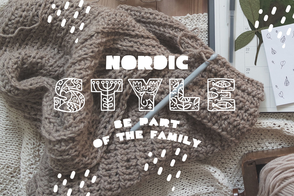 NordicFolk fonts & graphic set, a Symbol Font by kaer_shop (Photo 7 of 16)