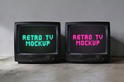 Retro TV Mockup, a Product Mockup by Pitchlook.Studio (Thumbnail 2 of 4)
