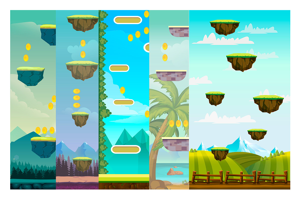 Vertical Game Backgrounds, a Graphic by 2dvillShop (Photo 3 of 4)