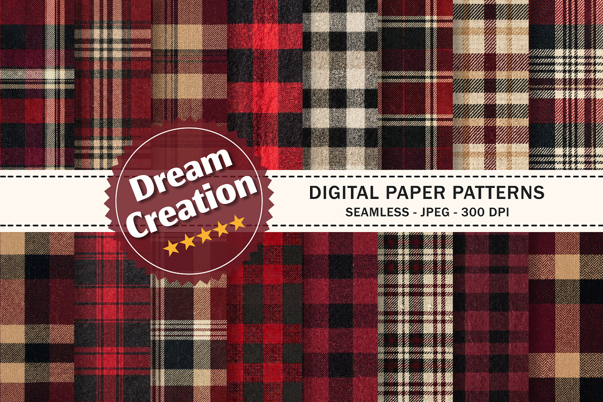 Rustic Lumberjack Buffalo Plaid, a Pattern Graphic by Dream Creation (Photo 1 of 6)