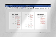 Black Resume and Business Card, a Resume Template by Lunaria (Thumbnail 5 of 8)