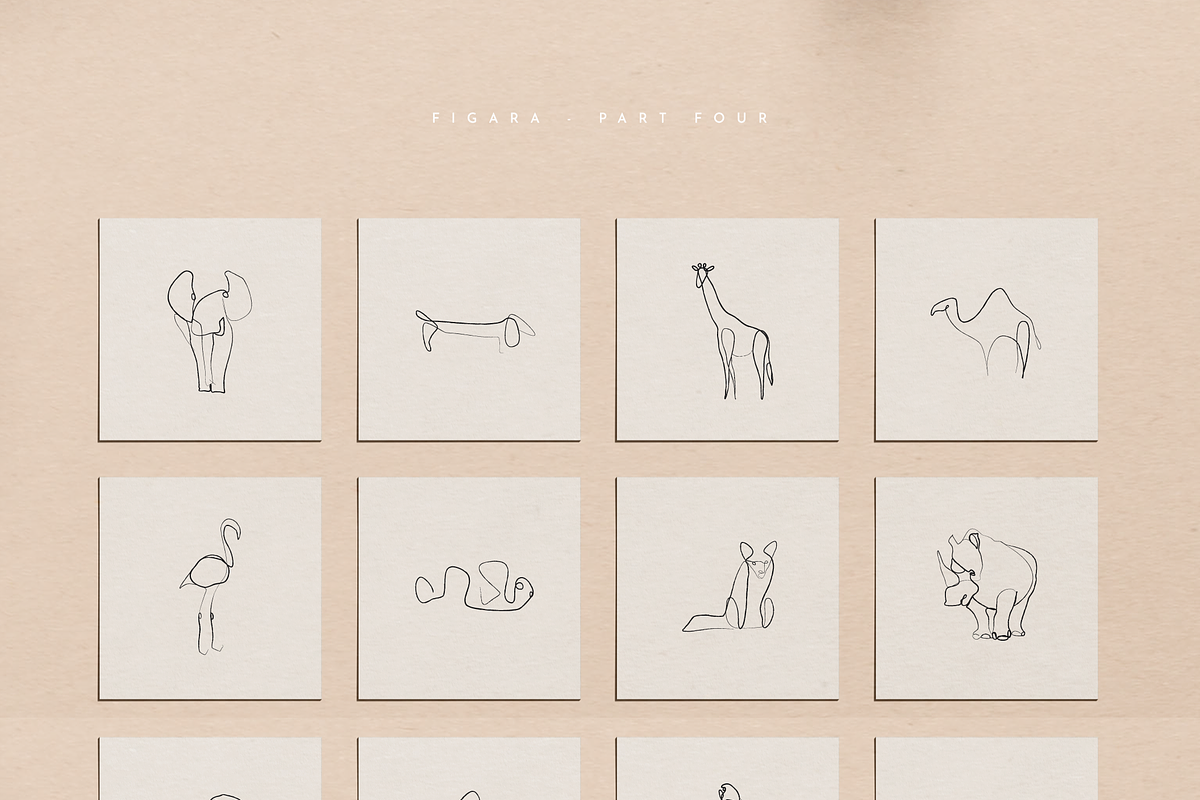 Animals - One Line Drawings, an Animal Illustration by Delightful Design (Photo 9 of 9)