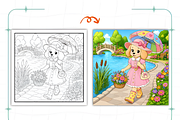 Cozy Introvert Girl Coloring Book, a Person Illustration by Coco Bloom (Thumbnail 5 of 8)