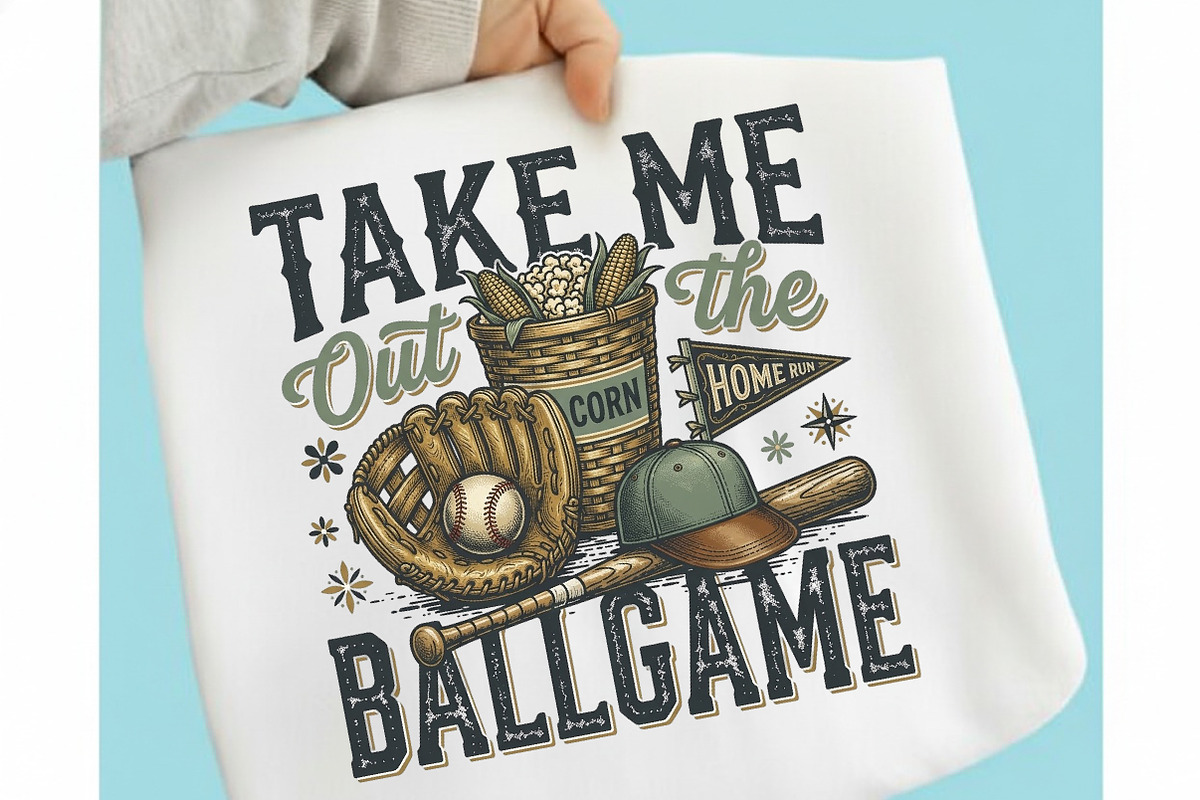 Take Me out to the Ballgame Baseball, an Illustration by designcity5 (Photo 1 of 4)