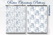 Festive Christmas patterns, a Decorative Illustration by LanaDzi (Thumbnail 7 of 25)