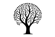 Stylized Tree Outline Clipart Pack, an Illustration by Designs_River (Thumbnail 5 of 7)