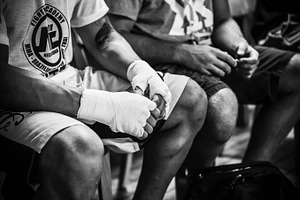 the hands of a fighter