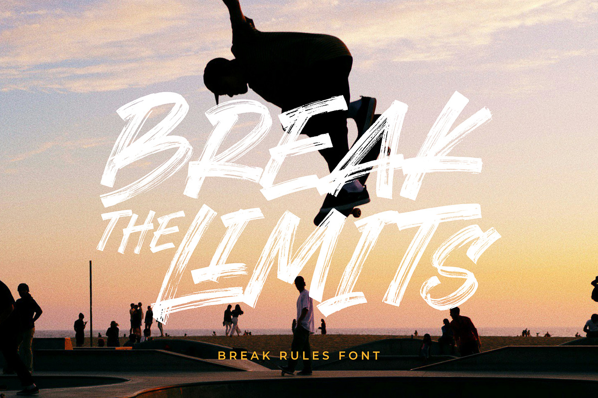 Break Rules, a Handwritten Font by agnyhasyastudio (Photo 5 of 13)