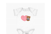 Cute Bear with Heart SVG, an Illustration by TheHitShop (Thumbnail 5 of 10)