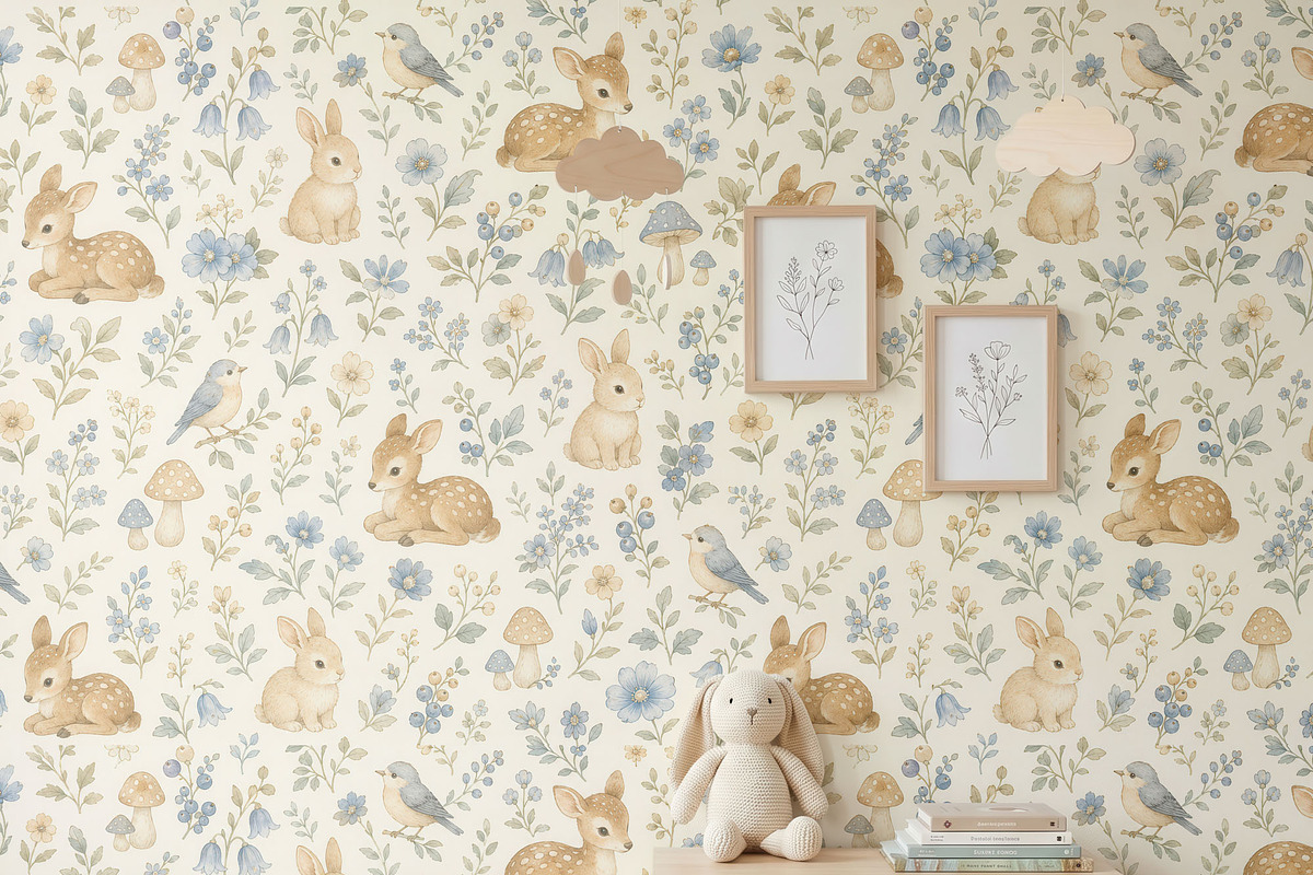Nursery Wallpaper Mockup PSD, a Household Mockup by 1001 mockups (Photo 5 of 10)