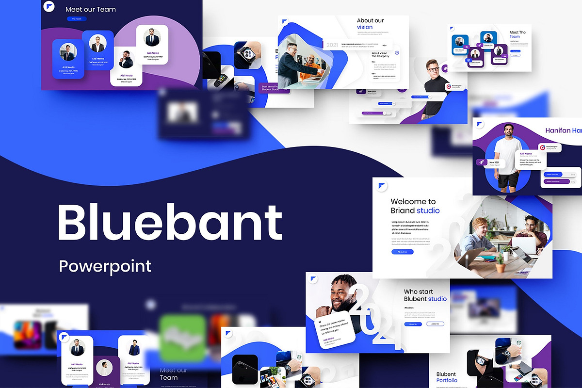 Blubent – Business PowerPoint, a Presentation Template by Dens Creative Studio (Photo 1 of 6)