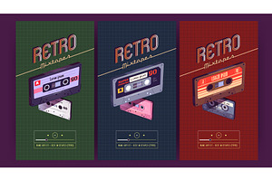 Retro Mixtapes Posters With Old