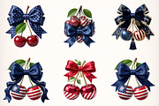 Coquette Cherry Bow Clipart, a Transportation Illustration by Digital Artistic99 (Thumbnail 3 of 9)