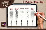 Vintage Texture Procreate Brush Kit, a Brush Add-On by The Pigeon Letters (Thumbnail 7 of 9)
