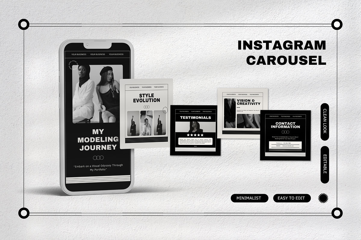120 Modeling Portfolio Instagram, a Social Media Template by Branding Victory STD (Photo 7 of 10)