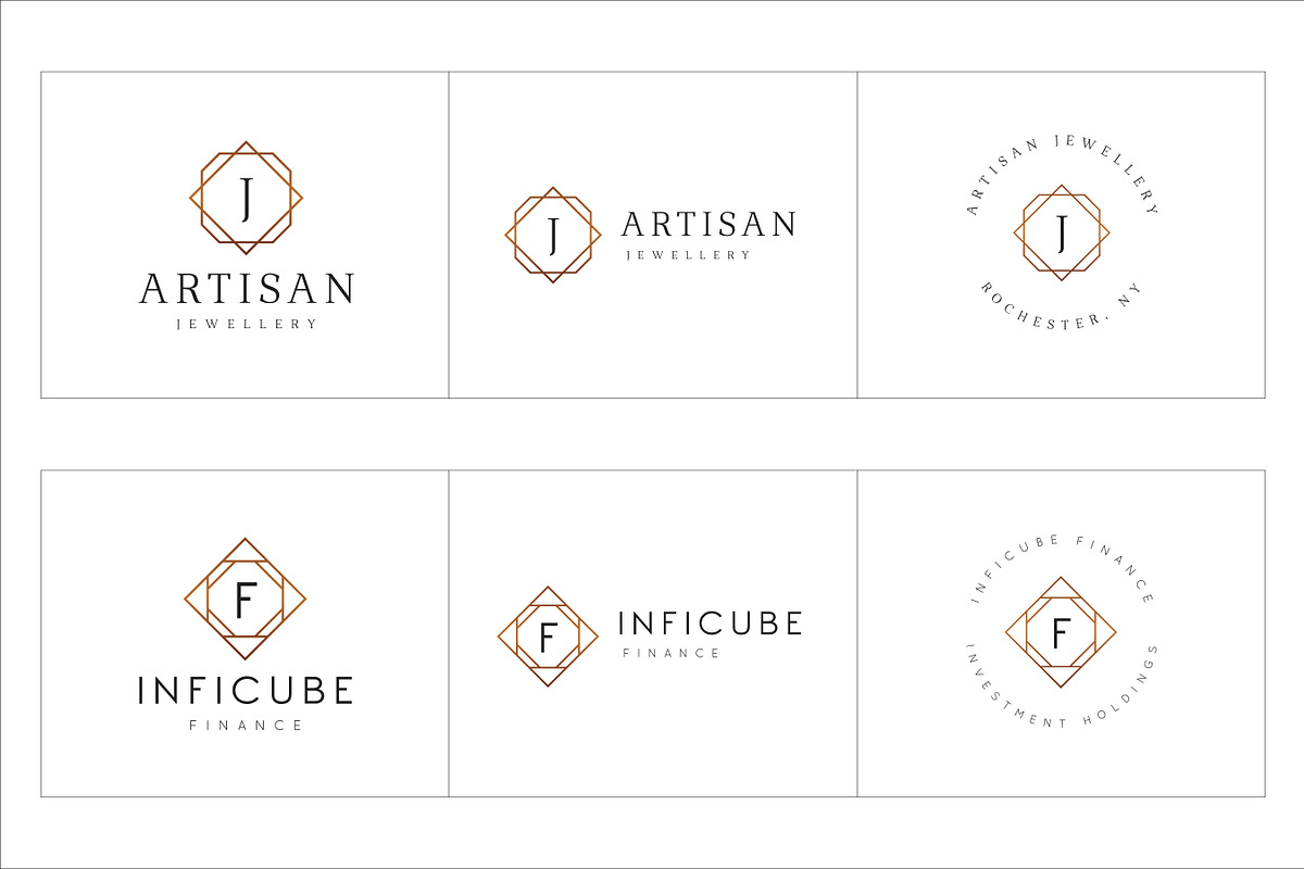 300 Geometric Premade Logo Bundle, a Branding & Logo Template by XpertgraphicD (Photo 39 of 63)