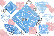Gems- Hand-drawn & Precise Drafted, an Illustration by becky nimoy (Thumbnail 3 of 4)