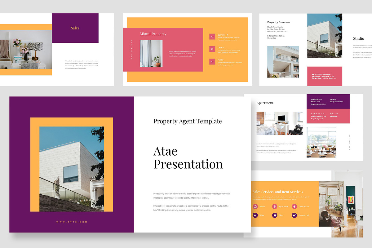 Atae : Property Agent Google Slides, a Presentation Template by Punkl Camp (Photo 1 of 16)