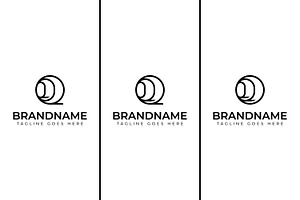 Letters QQO QOQ OQQ Monogram Circle, a Branding & Logo Template by Pray Art Design Studio