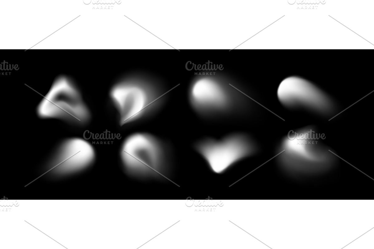 Blur shape blob collection, an Illustration by art PVP - market